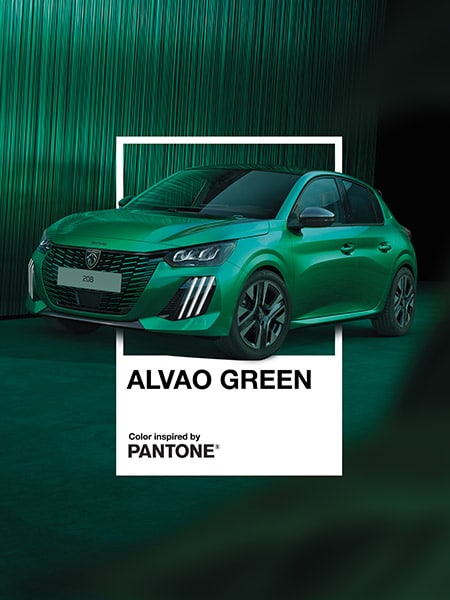 Pantone x PEUGEOT E-208 Alvao green