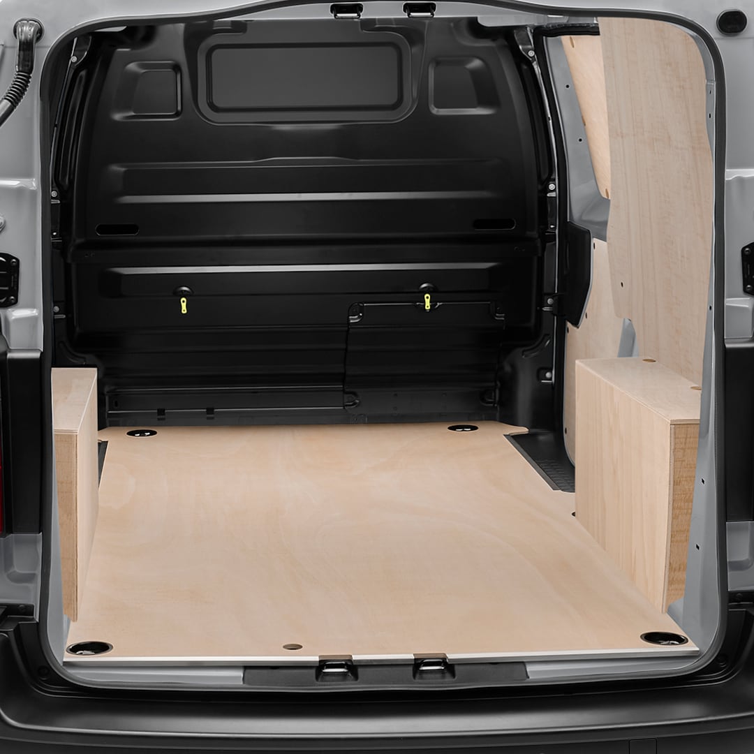 Aménagement bois de l'espace de chargement PEUGEOT Expert