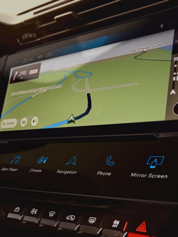 Nouvelle PEUGEOT E-408 navigation connectée